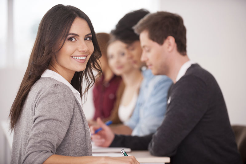 business woman in a meeting